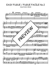 Fugue facile N°2 - Georg Friedrich Händel